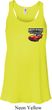 Dodge American Made Muscle Pocket Print Ladies Flowy Racerback Tanktop
