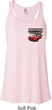 Dodge American Made Muscle Pocket Print Ladies Flowy Racerback Tanktop