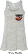 Dodge American Made Muscle Pocket Print Ladies Flowy Racerback Tanktop