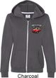 Dodge American Made Muscle Pocket Print Ladies Full Zip Hoodie