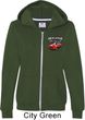Dodge American Made Muscle Pocket Print Ladies Full Zip Hoodie
