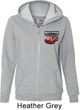 Dodge American Made Muscle Pocket Print Ladies Full Zip Hoodie