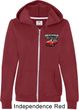 Dodge American Made Muscle Pocket Print Ladies Full Zip Hoodie