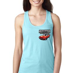 Dodge American Made Muscle Pocket Print Ladies Ideal Tank Top Dodge American Made Muscle Pocket Print Ladies Ideal Tank Top