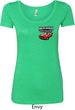 Dodge American Made Muscle Pocket Print Ladies Scoop Neck Shirt