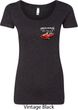 Dodge American Made Muscle Pocket Print Ladies Scoop Neck Shirt