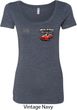 Dodge American Made Muscle Pocket Print Ladies Scoop Neck Shirt