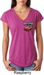 Dodge American Made Muscle Pocket Print Ladies Tri Blend V-Neck Shirt