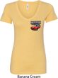 Dodge American Made Muscle Pocket Print Ladies V-Neck Shirt