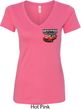 Dodge American Made Muscle Pocket Print Ladies V-Neck Shirt