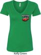 Dodge American Made Muscle Pocket Print Ladies V-Neck Shirt