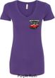 Dodge American Made Muscle Pocket Print Ladies V-Neck Shirt