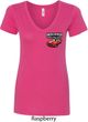 Dodge American Made Muscle Pocket Print Ladies V-Neck Shirt