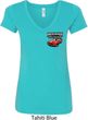 Dodge American Made Muscle Pocket Print Ladies V-Neck Shirt