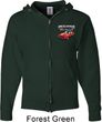 Dodge American Made Muscle Pocket Print Mens Full Zip Hoodie