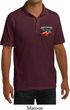 Dodge American Made Muscle Pocket Print Mens Pique Polo Shirt