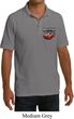Dodge American Made Muscle Pocket Print Mens Pique Polo Shirt