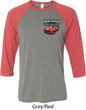 Dodge American Made Muscle Pocket Print Mens Raglan Shirt