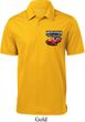 Dodge American Made Muscle Pocket Print Mens Textured Polo Shirt