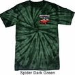 Dodge American Made Muscle Pocket Print Spider Tie Dye Shirt