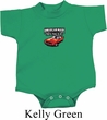 Dodge American Made Muscle Small Print Baby Onesie