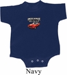Dodge American Made Muscle Small Print Baby Onesie