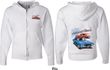 Dodge American Muscle Blue and Red (Front & Back) Full Zip Hoodie