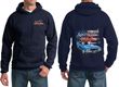 Dodge American Muscle Blue and Red (Front & Back) Hoodie
