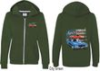 Dodge American Muscle Blue and Red (Front & Back) Ladies Full Zip
