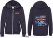 Dodge American Muscle Blue and Red (Front & Back) Ladies Full Zip
