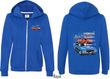 Dodge American Muscle Blue and Red (Front & Back) Ladies Full Zip