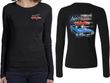 Dodge American Muscle Blue and Red (Front & Back) Ladies Long Sleeve
