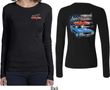 Dodge American Muscle Blue and Red (Front & Back) Ladies Long Sleeve