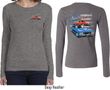 Dodge American Muscle Blue and Red (Front & Back) Ladies Long Sleeve