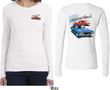 Dodge American Muscle Blue and Red (Front & Back) Ladies Long Sleeve