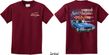 Dodge American Muscle Blue and Red (Front & Back) Youth T-shirt