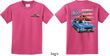 Dodge American Muscle Blue and Red (Front & Back) Youth T-shirt