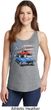 Dodge American Muscle Blue and Red Ladies Tank Top