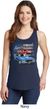 Dodge American Muscle Blue and Red Ladies Tank Top
