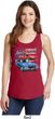 Dodge American Muscle Blue and Red Ladies Tank Top