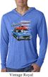 Dodge American Muscle Blue and Red Lightweight Hoodie Shirt