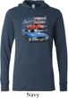 Dodge American Muscle Blue and Red Lightweight Hoodie Tee