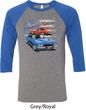 Dodge American Muscle Blue and Red Mens Raglan Shirt