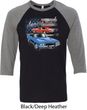 Dodge American Muscle Blue and Red Mens Raglan Shirt