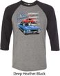 Dodge American Muscle Blue and Red Mens Raglan Shirt