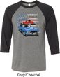 Dodge American Muscle Blue and Red Mens Raglan Shirt