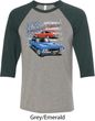 Dodge American Muscle Blue and Red Mens Raglan Shirt