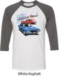 Dodge American Muscle Blue and Red Mens Raglan Shirt