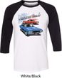 Dodge American Muscle Blue and Red Mens Raglan Shirt