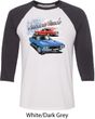 Dodge American Muscle Blue and Red Mens Raglan Shirt